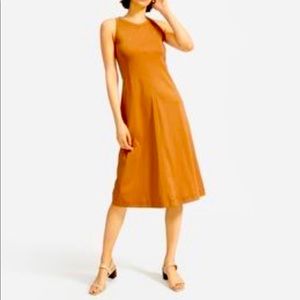 Everlane Luxe Cotton Seamed high neck Tank Dress XS
